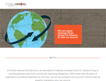 Tablet Screenshot of citizen-abroad.com